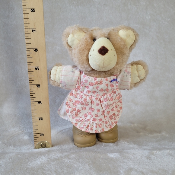 Wendys Hattie Furskin Happy Holiday Plush Bear Stuffed Animal Toy Vintage 1986 - Picture 5 of 5